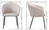LUMO Upholstered Chair, Beige Fabric