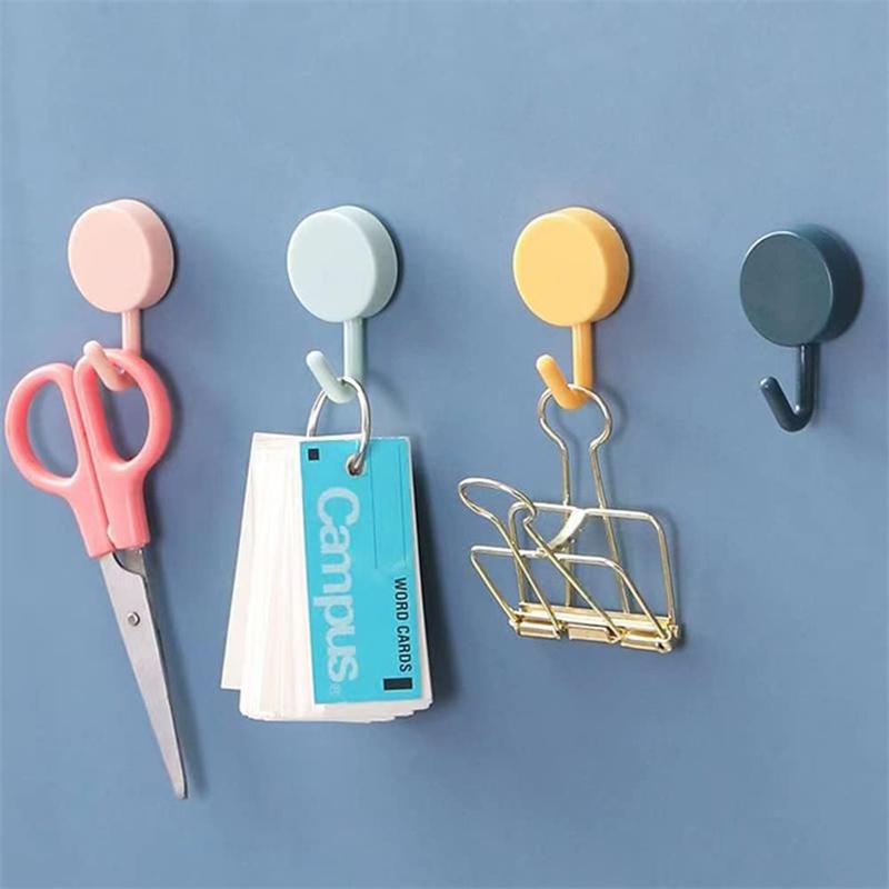 Colorful Adhesive Hooks Cute Utility Hooks Key Hooks For Wall Decorative Hook Wall Mount
