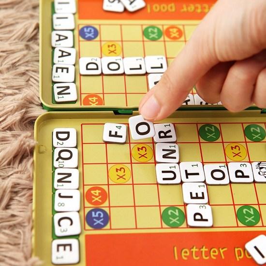 Brainteasers Purple Cow Magnetic Magic Word Board Game, Popular Korean Game