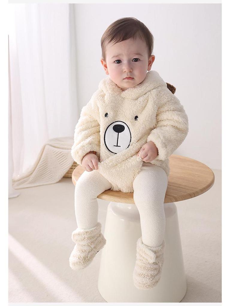 Winter Velvet Baby Shoe Socks: Soft, Thickened, Warm, Anti-Drop, Cotton Protection for Newborns and Toddlers