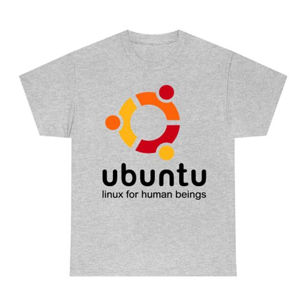

Ubuntu Linux Men s Gray T-Shirt Tee Top Unisex 4XL