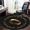 1pc Lord of the Rings Office Round Area Rug,  Under Office Chairs Bedroom Living Room Home Decor a0926011