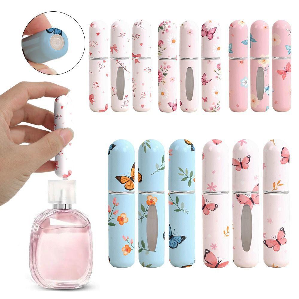 Schmetterlingsdruck Sprühflasche Drehbar Nachfüllbar Leere Kosmetikbehälter Reise