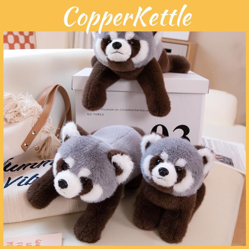Lying Sitting Gray Raccoon Plush Toy Stuffed Animal Doll Decoration Gift Kids