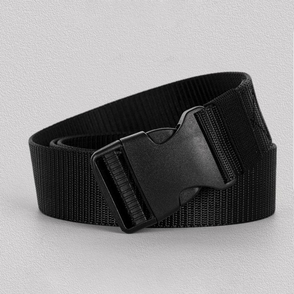 Quick Release Plastic Buckle Waistband Luxury Brand Design Weave Waist Band Fashion Canvas Strap