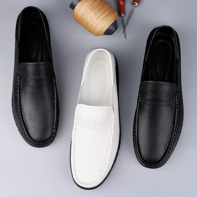 Minimalist Designer Style Elegant Loafers Handmade Footwear Office Wedding Groomsmen Driving Comfortable Genuine Leather Shoes