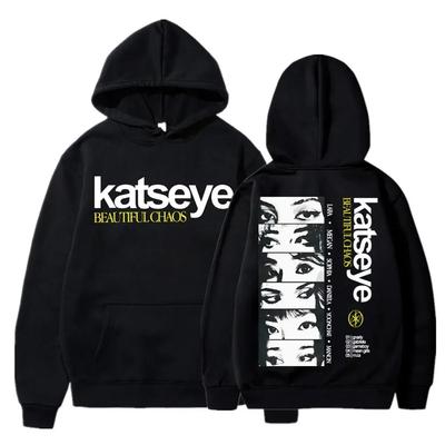 Katseye Beautiful Chaos Graphic Print Hoodie Vintage Fashion Men Women Sweatshirt Fleece Oversized Casual Long Sleeve Streetwear