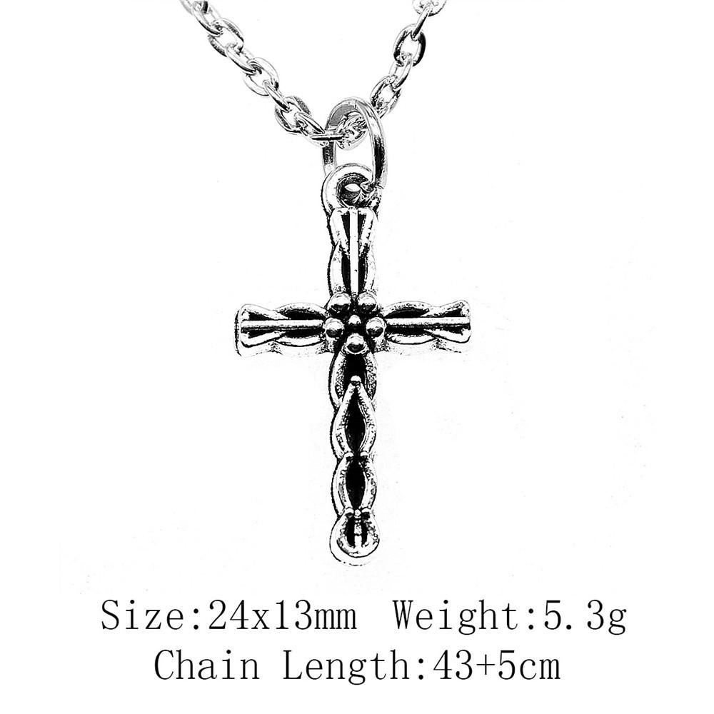 Birthday Gifts Boho Necklace Cross Skull Necklace On The Neck 43cm Chain Women's Bag Long Necklace