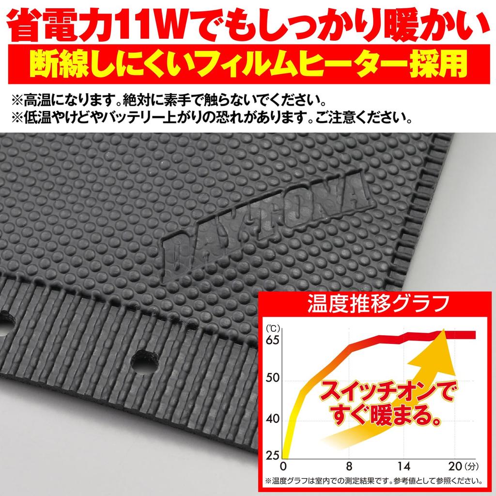 Daytona Motorcycle Grip Heater, Wrap-around Type, USB Type, Hot Grip, Wrap-around Type EASY2 USB (105mm) 15527