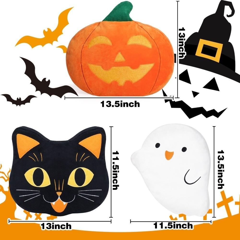 Super Soft Ghost Shaped Pillow PP Cotton Filling Waist Pillow Cute Black Cat Pillow
