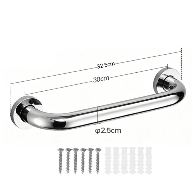 Stainless Steel Toilet Support Bar For Seniors And Disabled Non Slip Bathroom Safety Handle