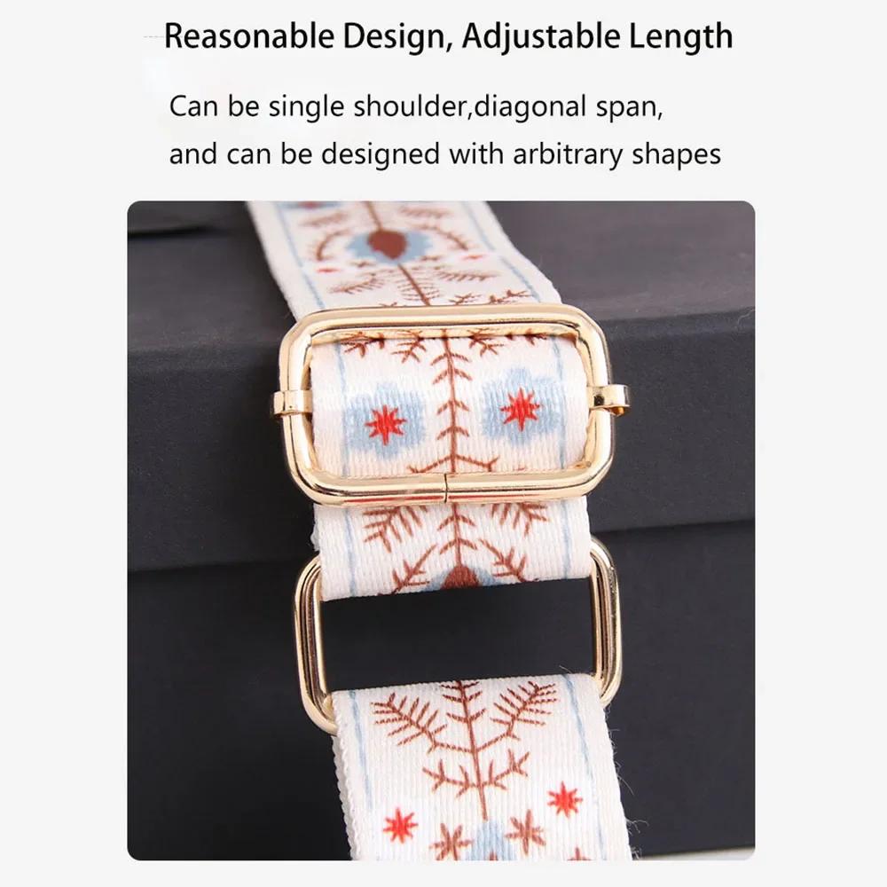 Nylon Bag Strap Adjustable Women Crossbody Shoulder Strap Soft Replacement Straps Wide Purse Strap Chain Bag Straps Accessories