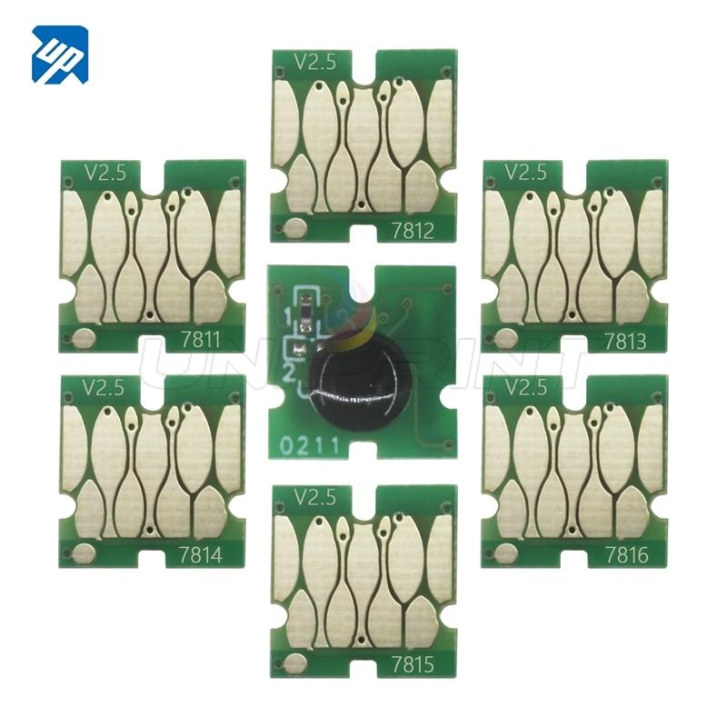 T7811-T7816 Leere nachfüllbare Tintenpatrone mit Chip für Fujifilm Frontier-S DX100 Drucker Einweg-Chip zeigt Tintenstand an