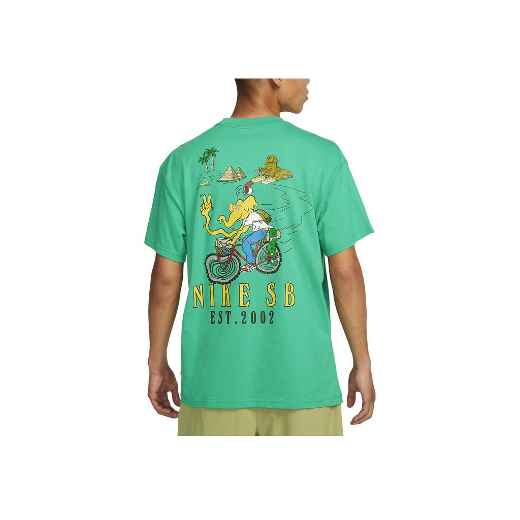 Nike Cartoon Print Short Sleeve T-Shirt Men Tops Green FJ1142-324