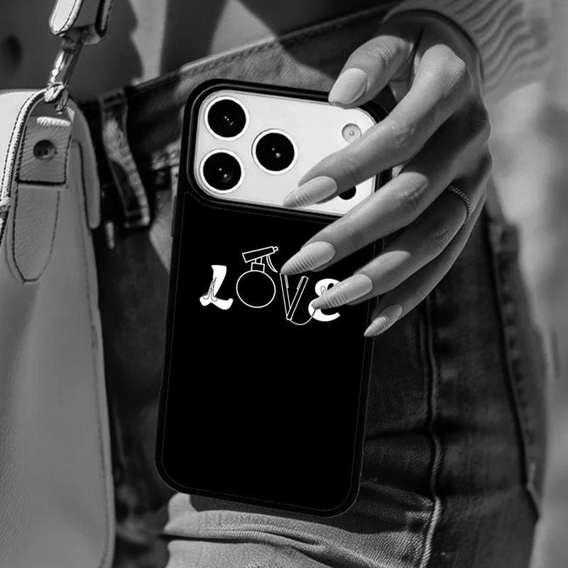 Heartbeat Hairstylist Funny Phone Case For iPhone 17 Air 14 15 13 12 Max Cover For Apple 14 15 16 16e 11 Pro Max Plus