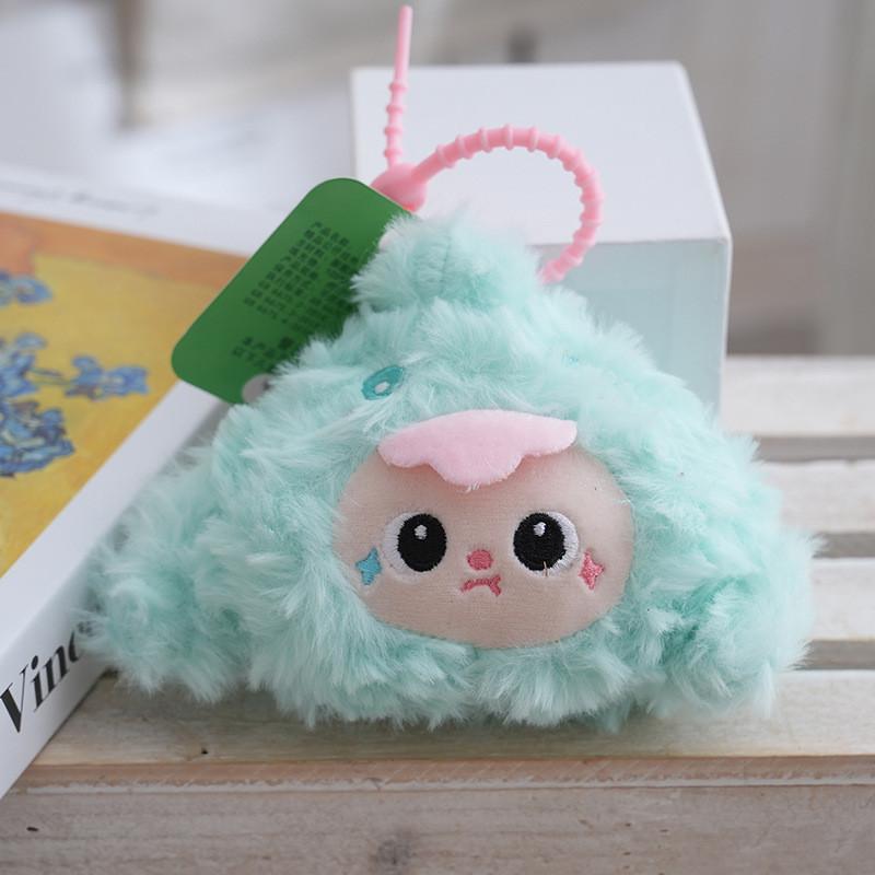 Rabbit Three Baby Cartoon Coin Purse Plush Keychain Pendant For Kids Teens And