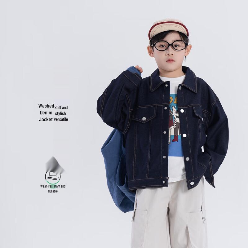 Boys  Casual Soft Denim Jacket for Spring Autumn 110