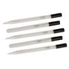 5Pcs Plastic Transparent Fillable Empty Paint Pen Shell Refill Blank Tube 0.7mm Students Artists