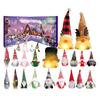 Gnome Advent Calendars 2025 24 Days Christmas Countdown Calendar with 24 Collectible Figures Light-Up Gnome Ornaments for Home Decor