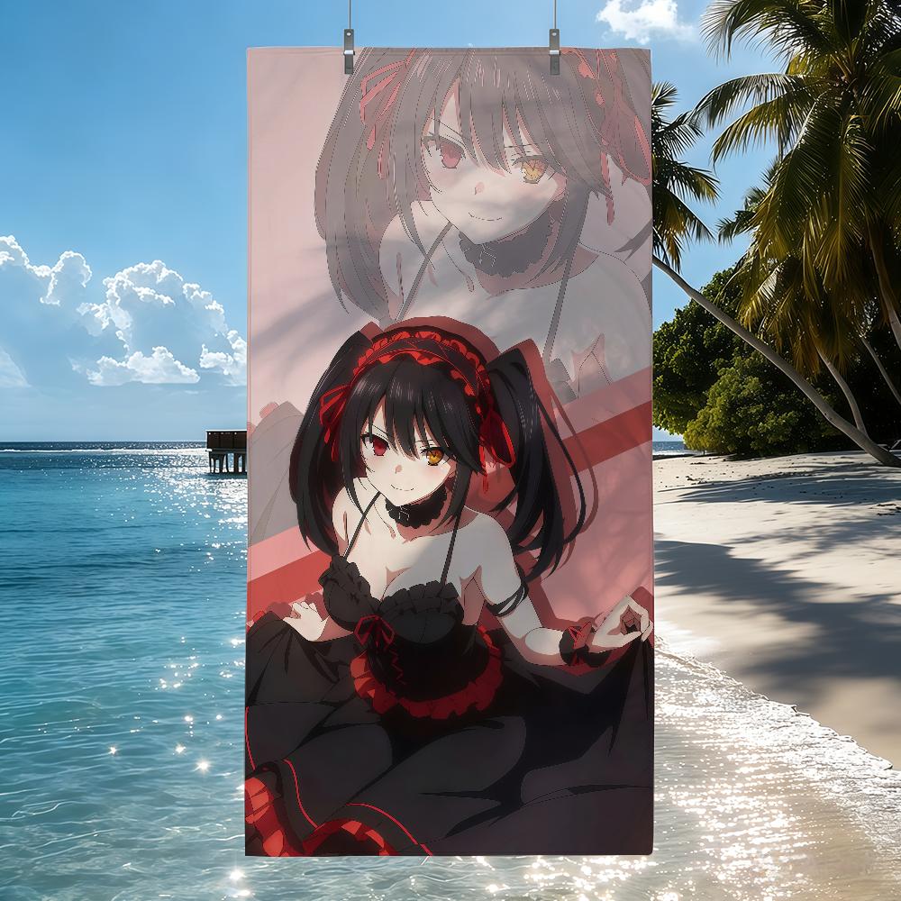 Anime Kurumi Tokisaki Handtuch Schnelltrocknende Strandhandtücher Sind Geeignet Für Schwimmbäder Camping Yoga Und Das Fitnessstudio