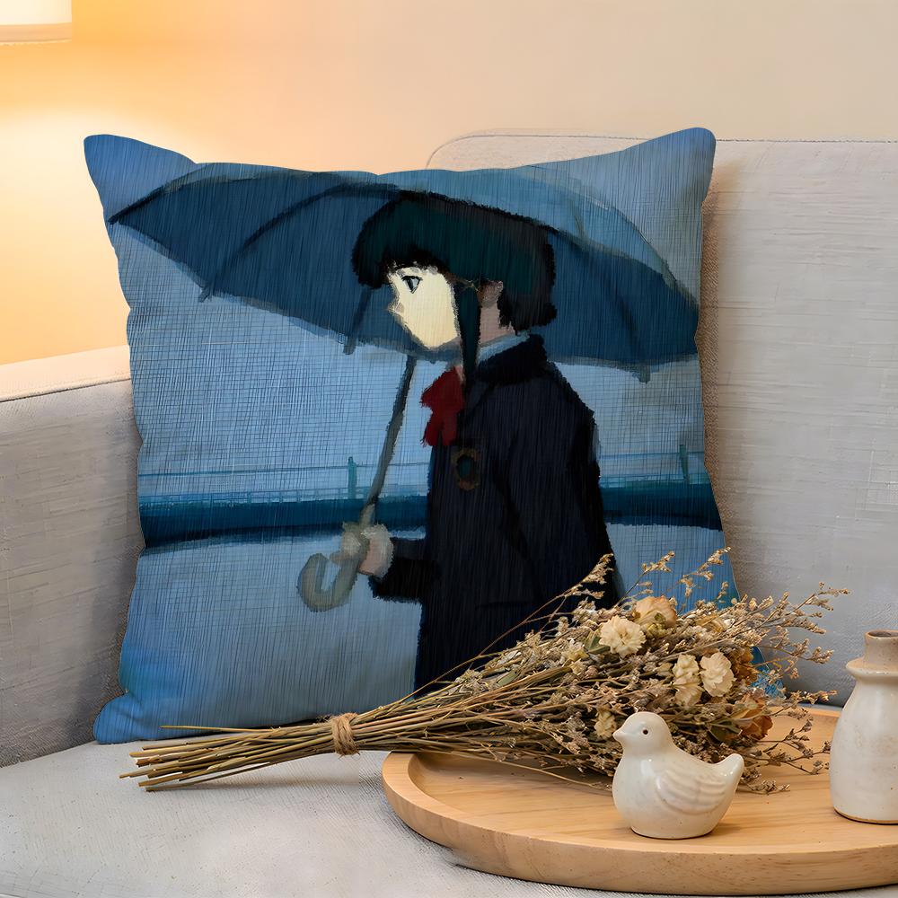 

Cushion Cover Linen SkinFriendly Soft Decorative Case for Sofa Home Decor SSerial Experiments Lain Pillow cover 30x30cm