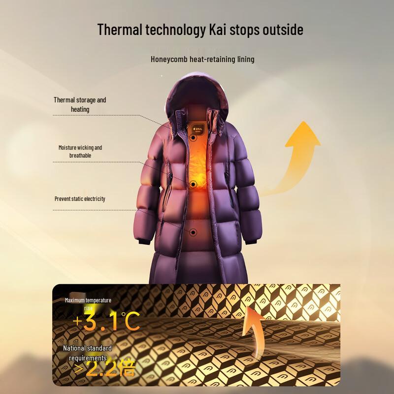 Allyear Unisex Hooded Goose Down Puffer Jacket