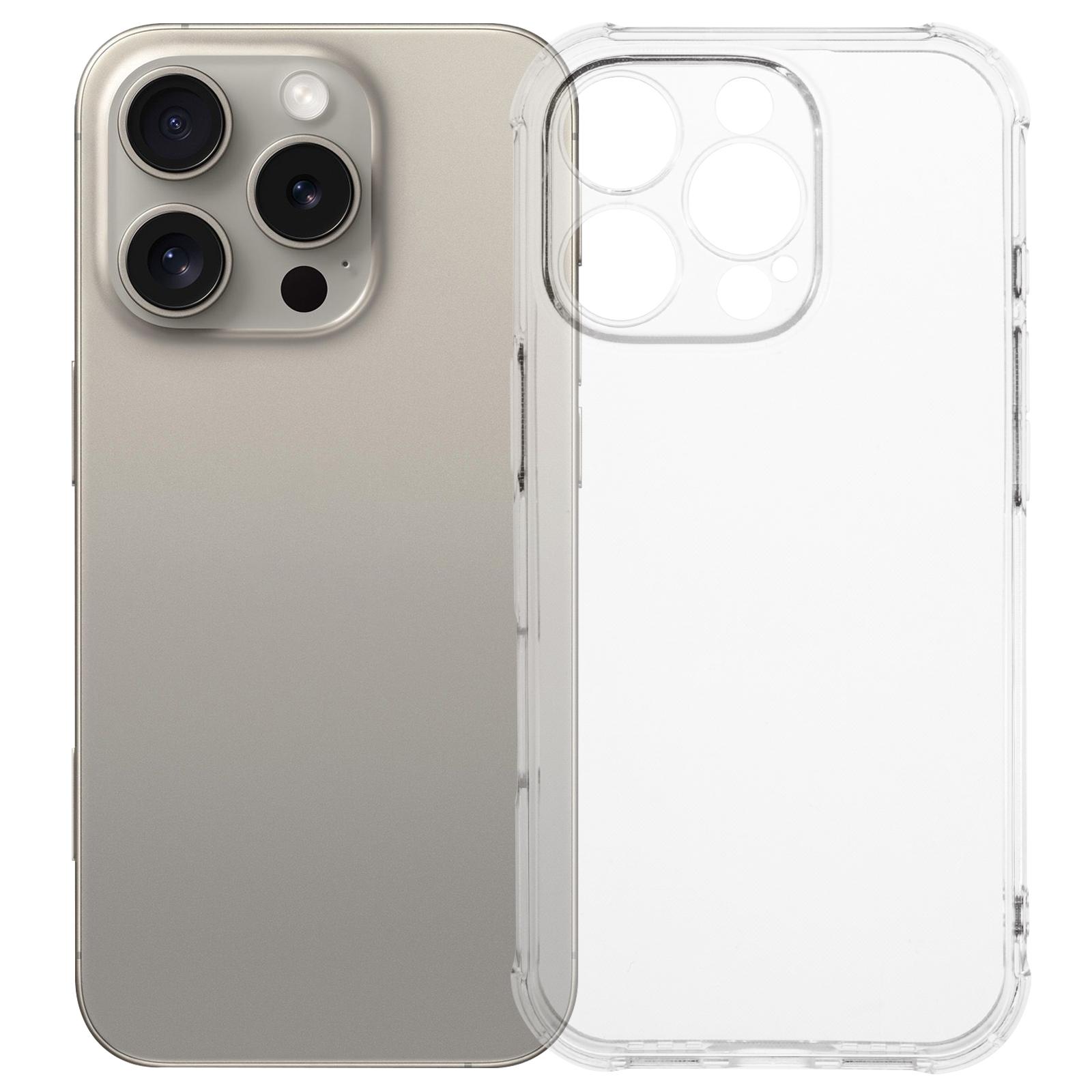 

For iPhone 16 Pro Wholesale Phone Cases HD Clear TPU Mobile Phone Cover (Precise Rear Lens Cutout) A