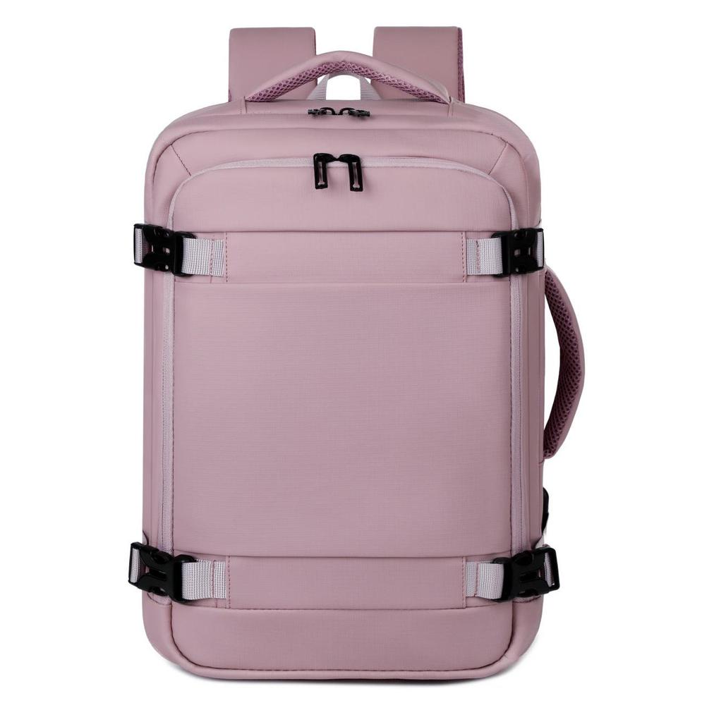 Compact, Lightweight 40*25*20 Carry-On Bag with Vacuum Bag Option, Versatile Double Shoulder Backpack, Ideal for Air Travel, Women-Friendly Design