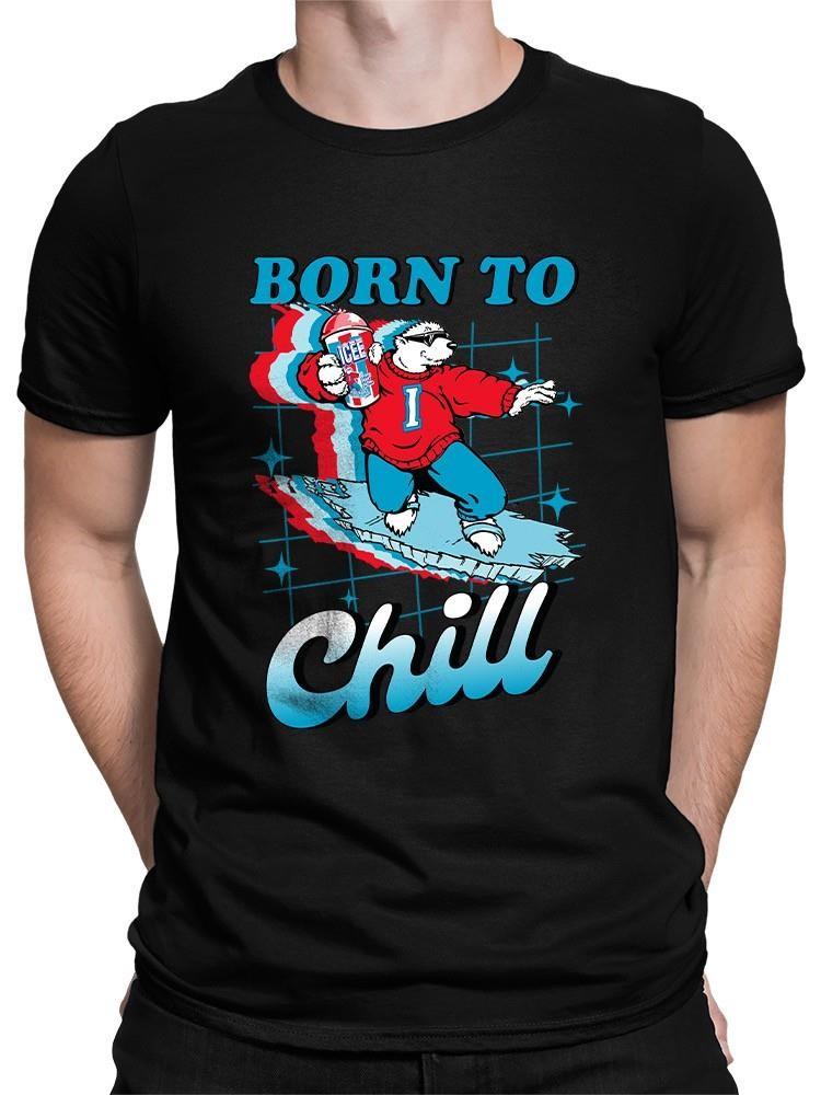 Officially Licensed ICEE Born To Chill Surfing Polar-Bear Mens T-shirt XXXXL