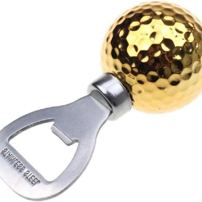 Golf Ball Bottle Opener - Stainless Steel Multifunctional Tool for Wine/Beer - Sports-Themed Barware for Golf Enthusiasts