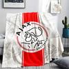 1PC AFC Ajax Patterned Flannel Blanket Suitable For All Seasons for Home Decor Warmth and Comfort Gifts Holiday Present