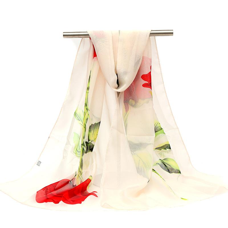 

Весенние модели женских принтованных шарфов павлин шифоновый шелковый шарф тонкий шелковый шарф шаль пляжное полотенце солнцезащитный крем новый 160*50cm