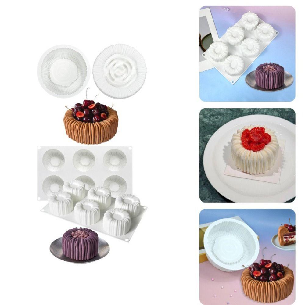 Silicone Material Chocolate Mousse Mould Dessert Making 3D Soap Candle Wax Mould