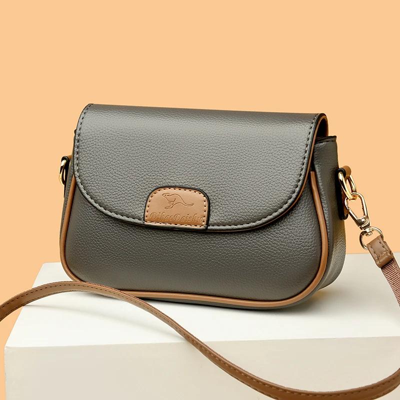 Women's Standard Leather Shoulder Bag  Lady Casual Armpit Bag  Female Shopping Bag