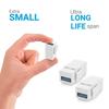 USB 3.0 Keystone Jack Inserts Connect Equipment with USB Port Snap-in Connector Socket Adapter Port for Wall Plate Outlet Panel