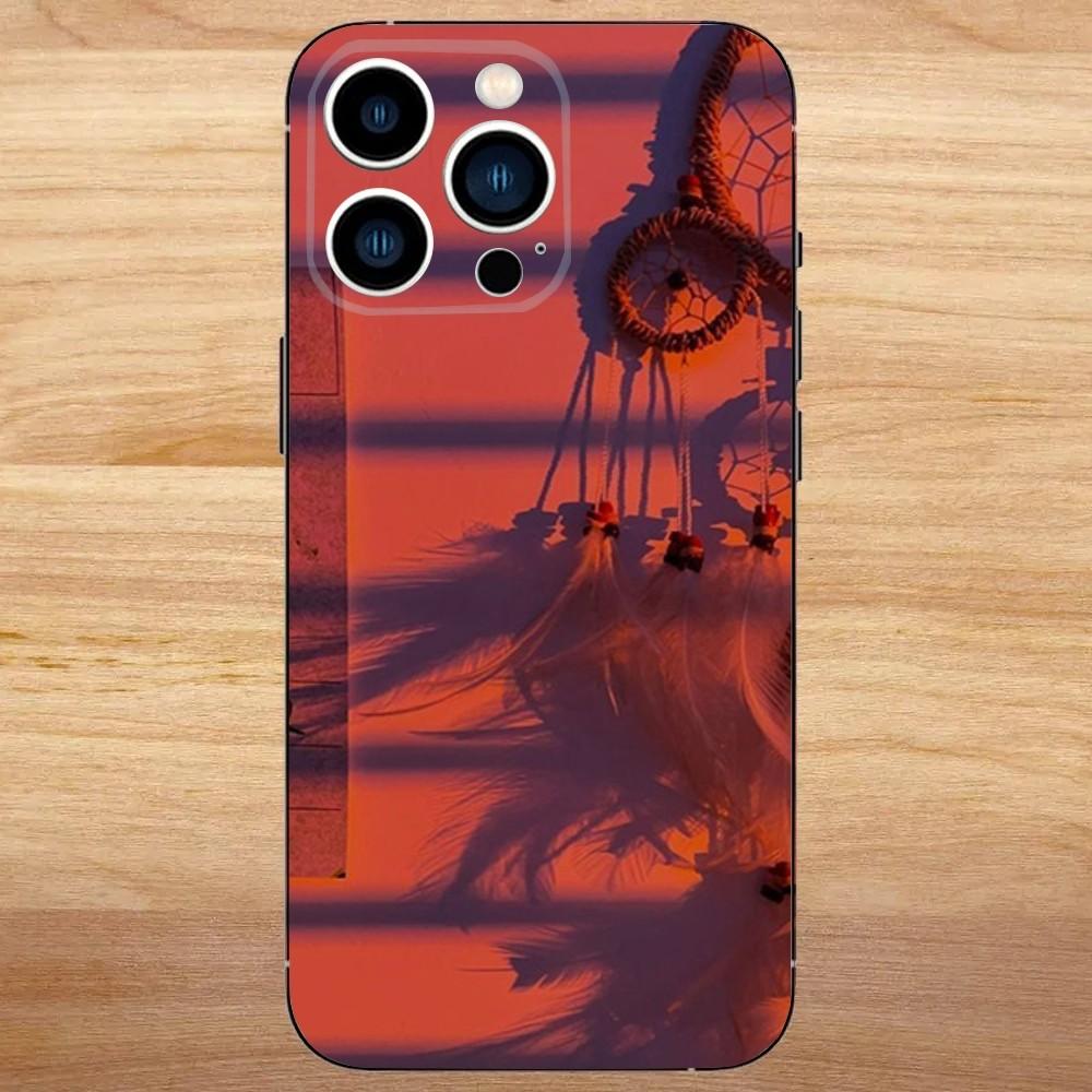 

Dreamcatcher Feather Phone Case For iPhone 16,15,14,13,12,11,Mini,Pro,SE,MAX White Matte Shockproof Cover iPhoneXSMAX