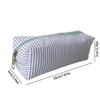 Stripe Design Pen Bag Seersucker Pen Pouch Simple Stationery Organizer  Back to School