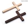 1Pcs Two Color Wooden Cross Hanging Wall Large Long Crucifix 12cm(4.7in) Christian Wooden Cross