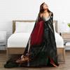 The Vampire Diaries Damon salvatore Warm Soft Blanket Travel Office Plush Throw Blanket Graphic Outdoor Bedspread Sofa Bed Cover