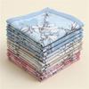 1PC Women Hankies Printing Flowers Hanky Florals Absorbent Cotton Handkerchief