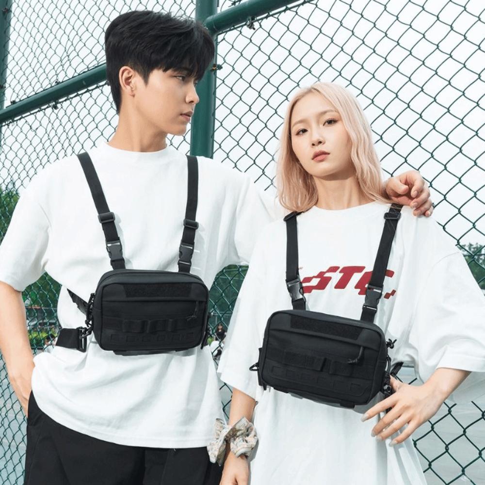 Waterproof Running Vest Backpacks Nylon Camping Bum Bags Sports Chest Pack Cycling