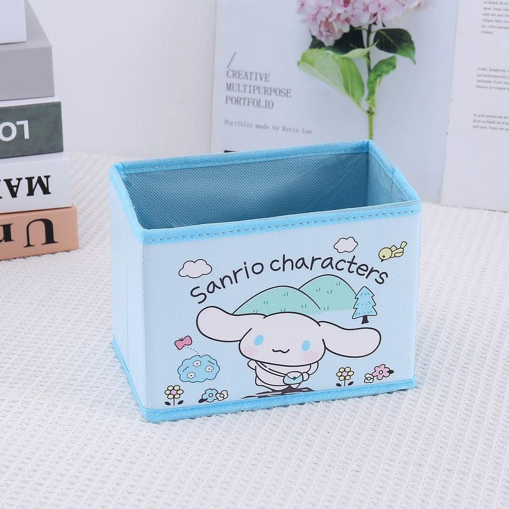 Hello Kitty Kuromi Cinnamoroll My Melody Pattern Foldable Desktopstorage Box For Office And Bedroom Decluttering
