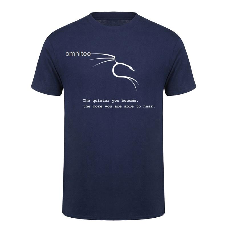 Kali Linux The Quieter You Become The More You Are Able To Hear T Shirt Unisex Summer Short Sleeve Cotton Tshirts Tops Lh013