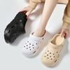 Women's Fashion Platform Sandals Summer Thick Sole Soft Eva Clogs Garden Shoes for Women Hollow Out Non Slip Beach Sandals