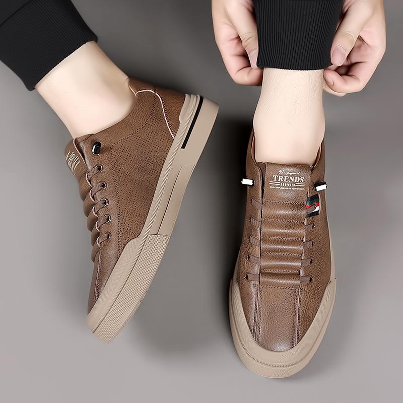 Модные дизайнерские брендовые мужские оксфордские туфли с нескользящей износостойкой — фото 4