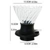 Reusable Immersion Coffee Dripper Hand-brewed Coffee V02 Filter Cup Drip Coffee Extraction Home Brewing Integrated Filter Set