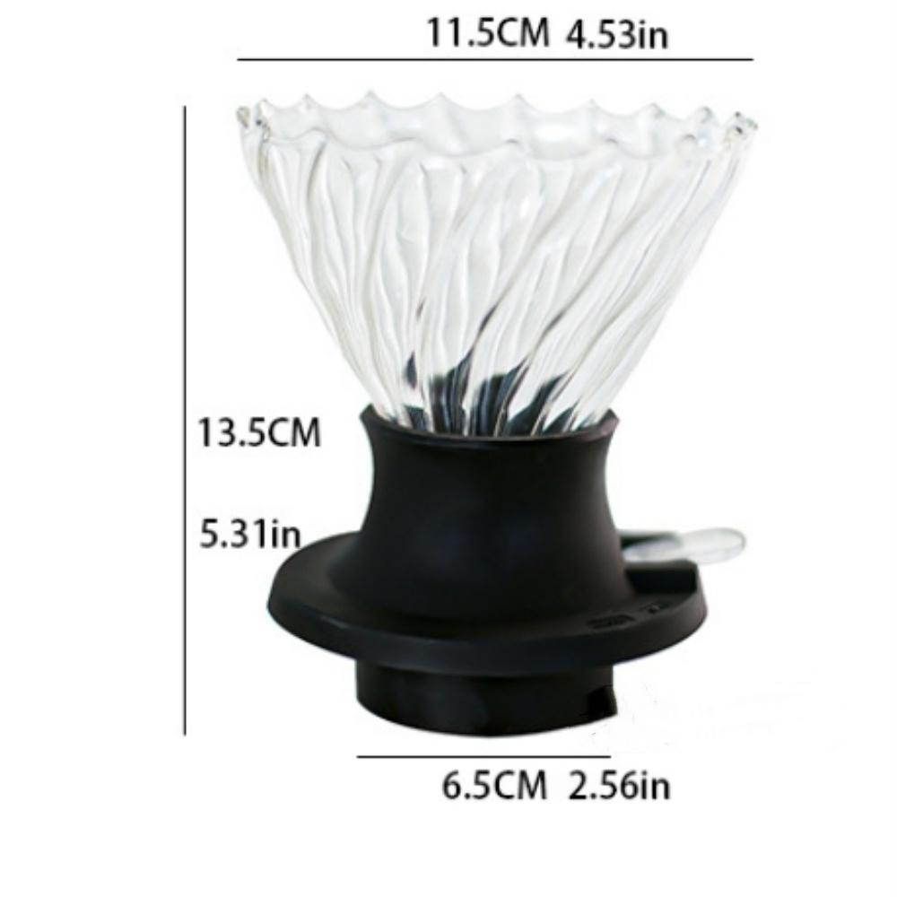 Reusable Immersion Coffee Dripper Hand-brewed Coffee V02 Filter Cup Drip Coffee Extraction Home Brewing Integrated Filter Set
