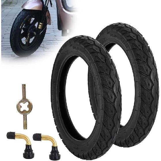 14X2.125 Tubeless Tire, 14 X 2.125 Electric Bike Tire with Angled Valve for 14 Inch Electric Folding Bike, E-Bikes and E-Scooters
