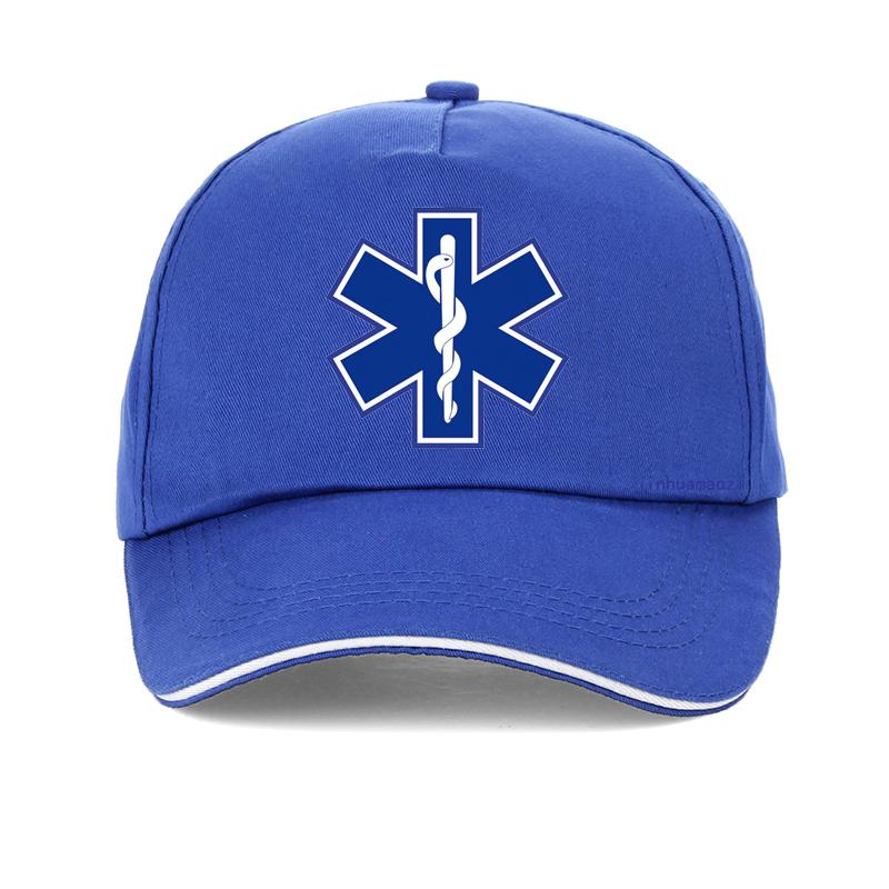 Star Of Life Print Hat Cap Emt Paramedic Emergency Medicine Baseball Cap Support For Those Emergency Medical Profession Hats