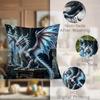 4pcs Fantasy Style Home and Kitchen Supplies, Bedding, Home Decor with Multicolored Dragon Pattern Printed Pillow Covers, Suitable for Halloween, Part